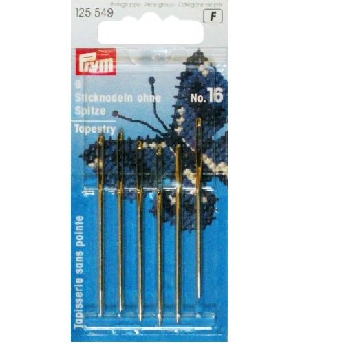 Prym Tapestry needles with blunt point, No. 16, 1.60 x 55mm