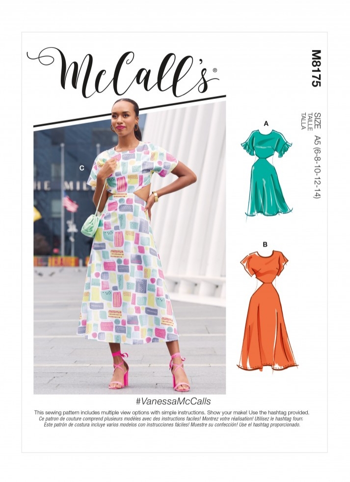 MCCALL'S MISSES' & WOMEN'S DRESSES 8175  Size: 6-8-10-12-14 A5