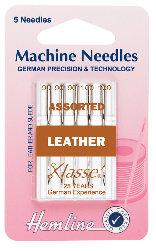 Hemline Machine Needles Leather