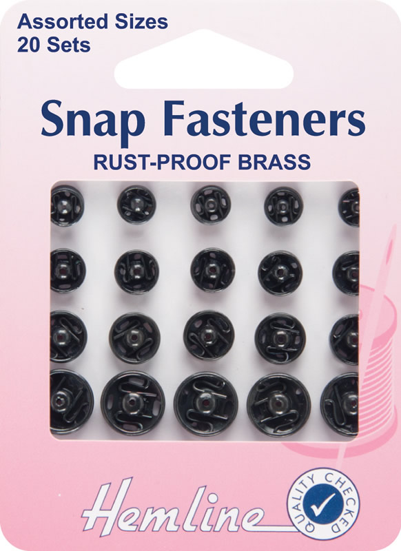 Hemline Rust-proof Brass Assorted Snap Fasteners