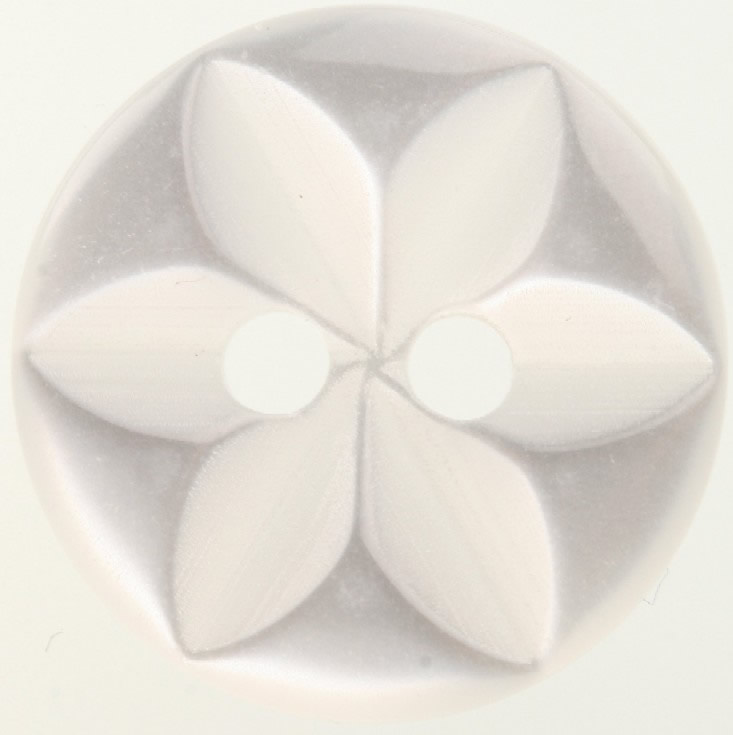 Star White Button 11mm
