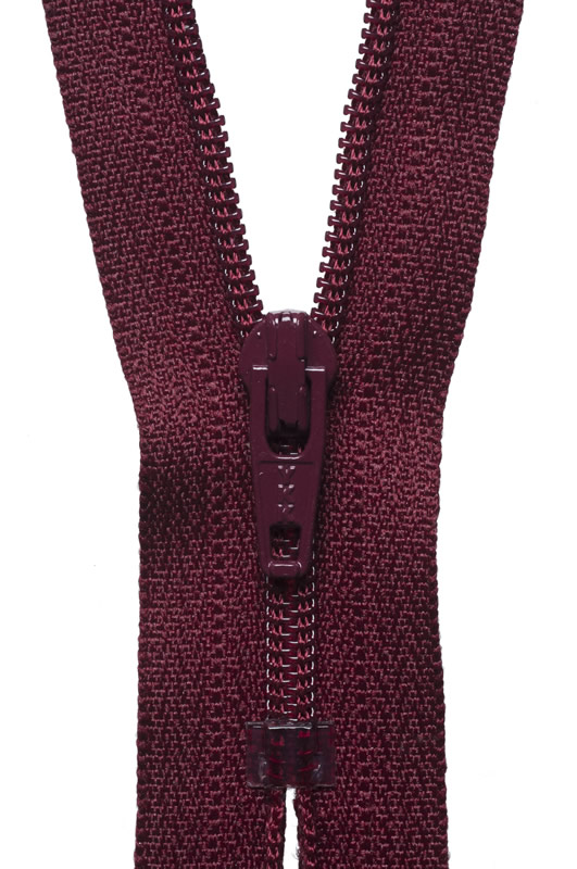 16 Inch Dress Zip Maroon