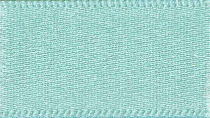 Berisford Aqua Double Faced Satin Ribbon 7mm