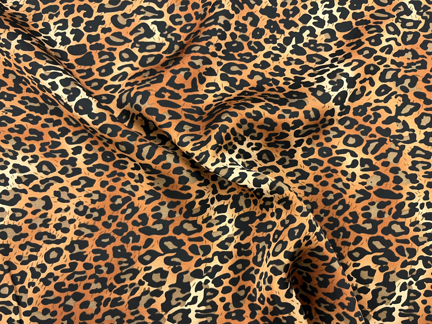 Viscose Leopard Print 