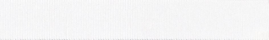 White Grosgrain Ribbon 16mm