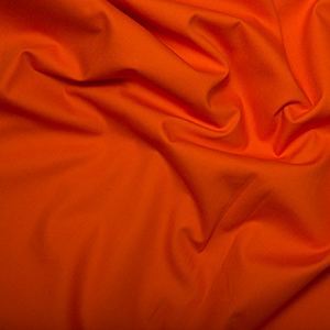 Cotton Poplin Plain Orange