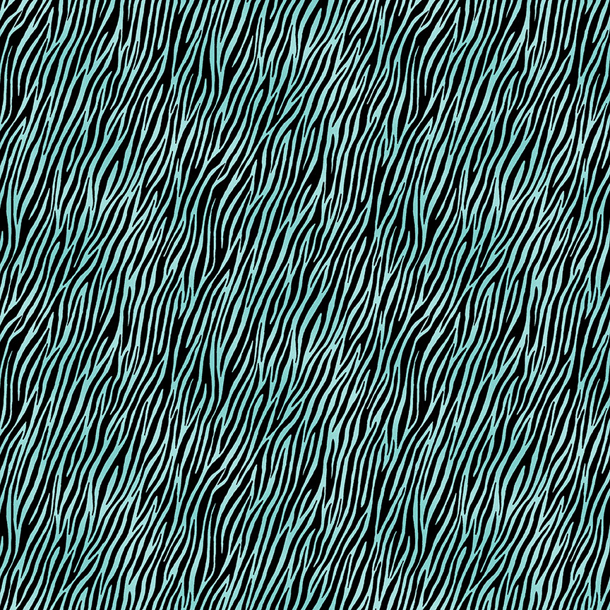 Jewel Tones Zebra Teal