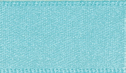Berisford New Turquoise Double Faced Satin Ribbon 3mm