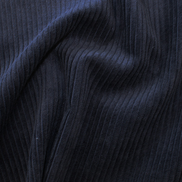 Cotton 4.5 Wale Washed Corduroy Dark Blue