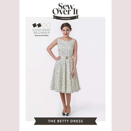 Sew Over It Betty Dress Sewing Pattern UK sizes 6-20