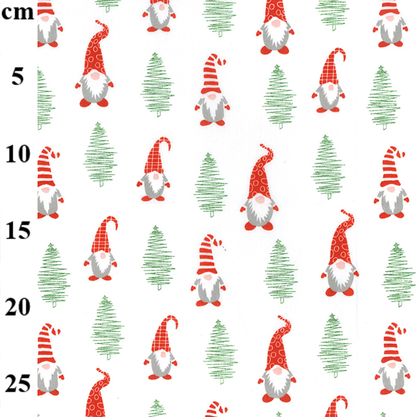 Christmas Polyester Cotton Print Christmas Gonks