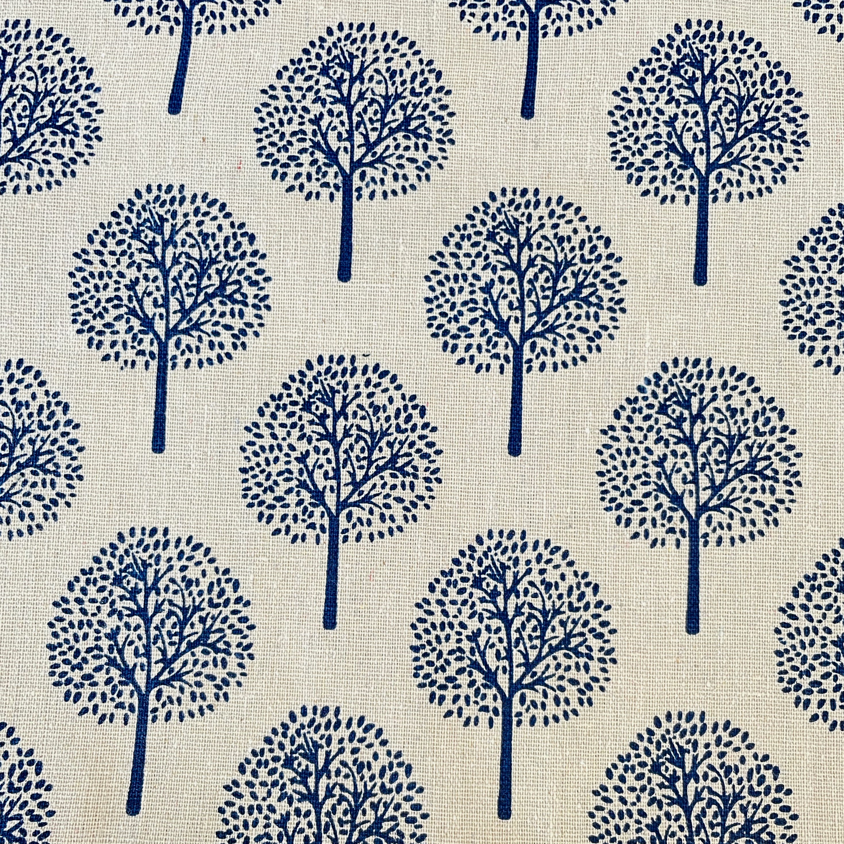 Melburry Trees Cotton Linen Royal Canvas Print