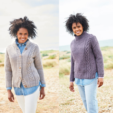 Stylecraft Softie Chunky Pattern 9812 Jacket and Sweater