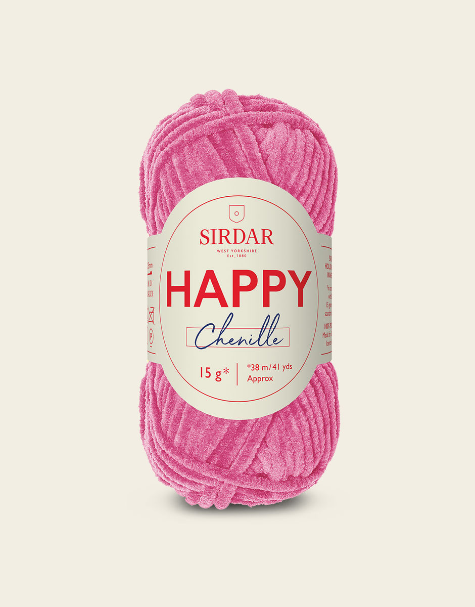 SIRDAR HAPPY CHENILLE, PARTY 024 15G BALL