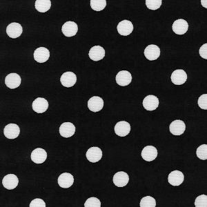 Cotton Poplin Spots Black 