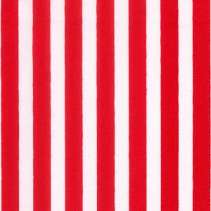 Cotton Poplin 8mm Red Stripe