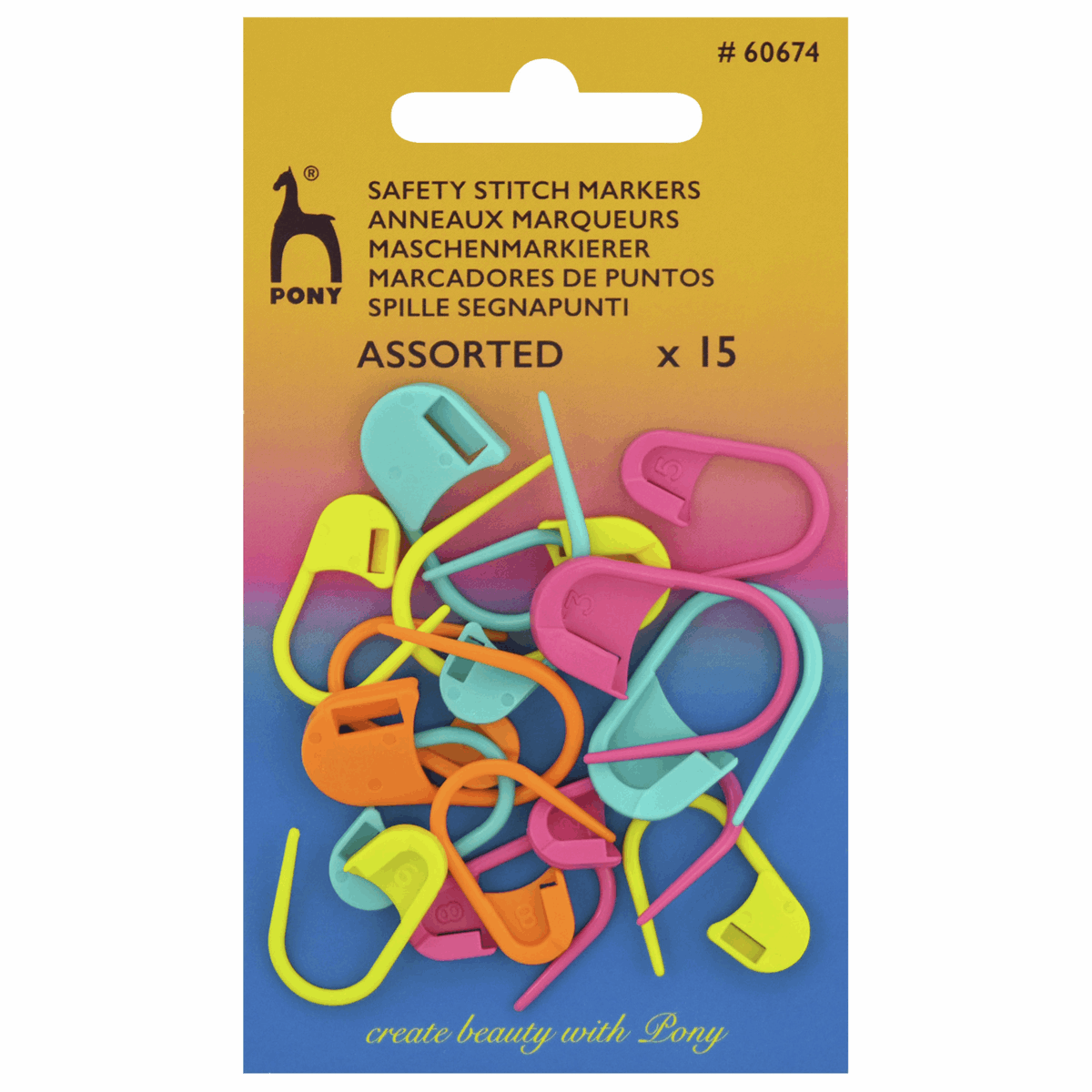 Pony Safety Stitch Markers Assorted