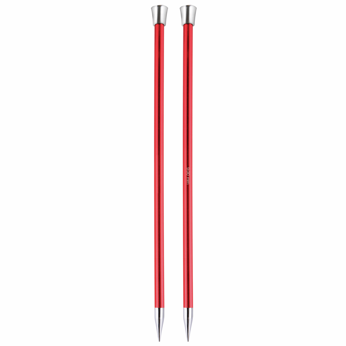 KnitPro Zing: Knitting Pins: Single-Ended: 30cm x 9.00mm Red