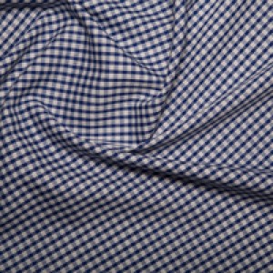 Polycotton Gingham Royal 1/8 check