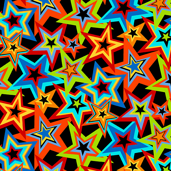 Monster Mash Stars On Black