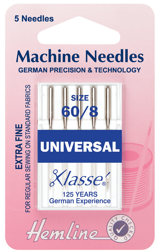 Hemline Machine Needles Universal Extra Fine