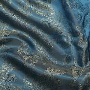 Paisley Jacquard Lining Blue