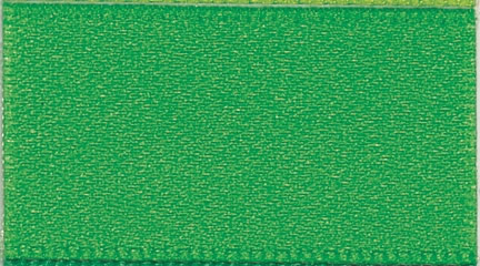 Berisford Emerald Double Faced Satin Ribbon 15mm