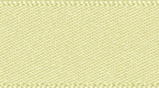 Berisford Pale Lemon Double Faced Satin Ribbon 25mm