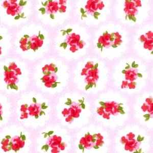 Cotton Poplin Doilies Flowers