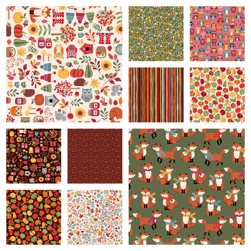 Autumn Days 15 Fat Quarter Set