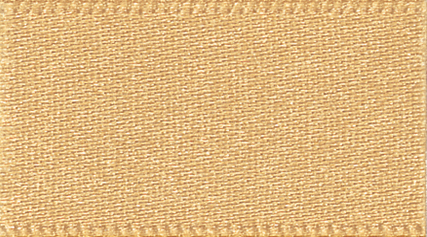 Berisford Honey Gold Double Faced Satin Ribbon 10mm