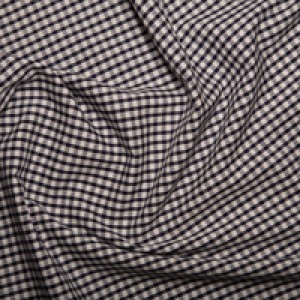 Polycotton Gingham Navy 1/8 check