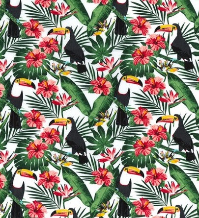 Cotton Poplin Toucans