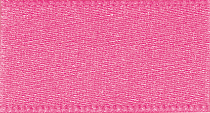 Berisford Hot Pink Double Faced Satin Ribbon 10mm