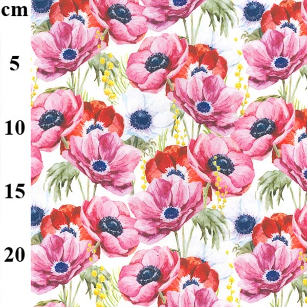 Rose & Hubble Cotton Poplin Amelia Poppies