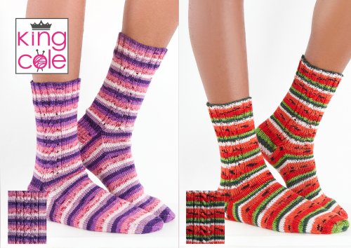 Footsie 4ply Socks Pattern: Knitted 5824
