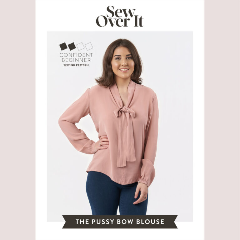 Sew Over It The Pussy Bow Blouse Sewing Pattern  UK sizes 18 to 30