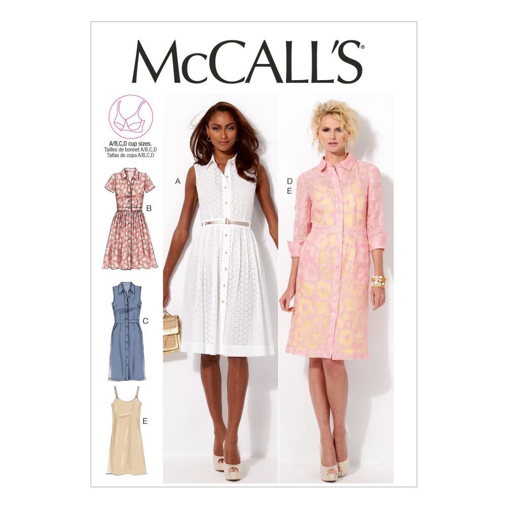 MCCALL'S MISSES' & WOMEN'S DRESSES 6696 Size: A5 8-10-12-14-16