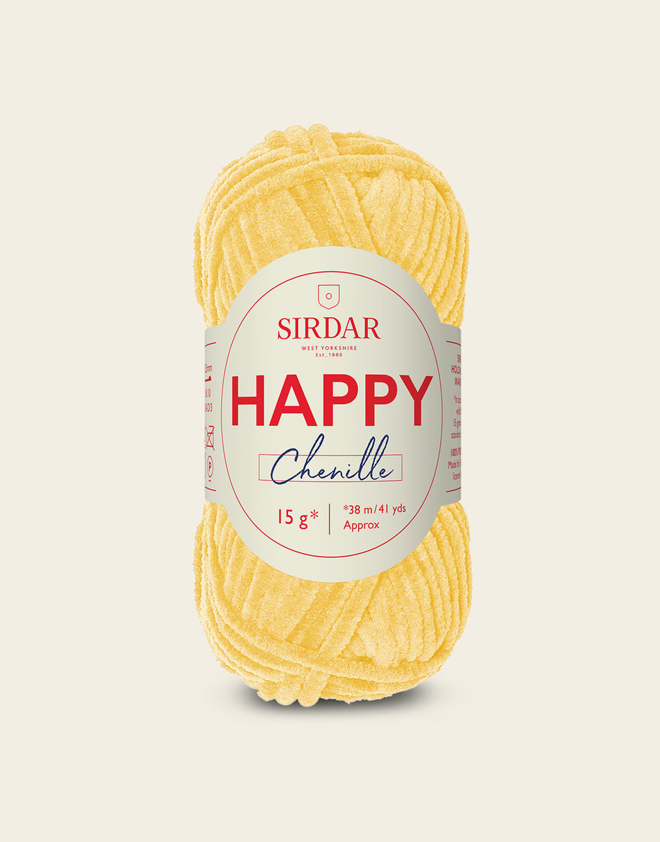 SIRDAR HAPPY CHENILLE, DUCKLING 014 15G BALL