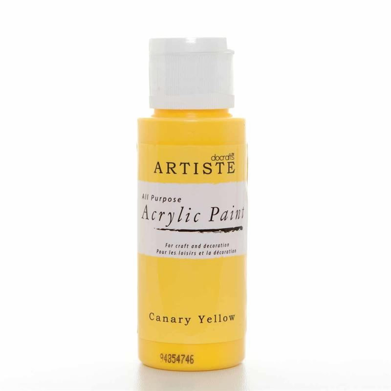 Artiste Acrylic Paint Canary Yellow