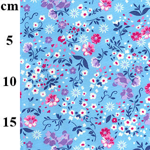 Rose & Hubble Cotton Poplin Floral Blue