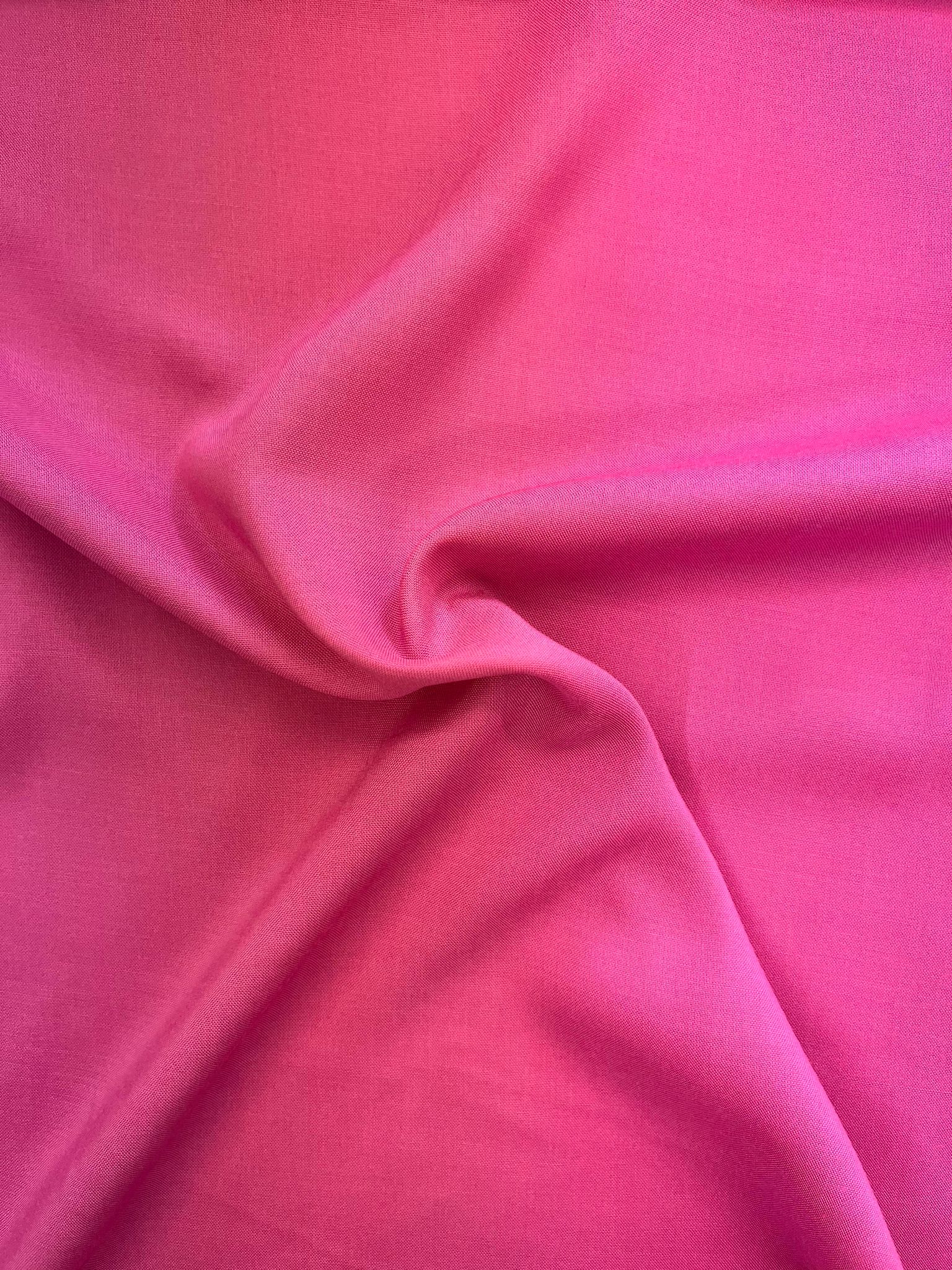 Cerise Viscose Plain