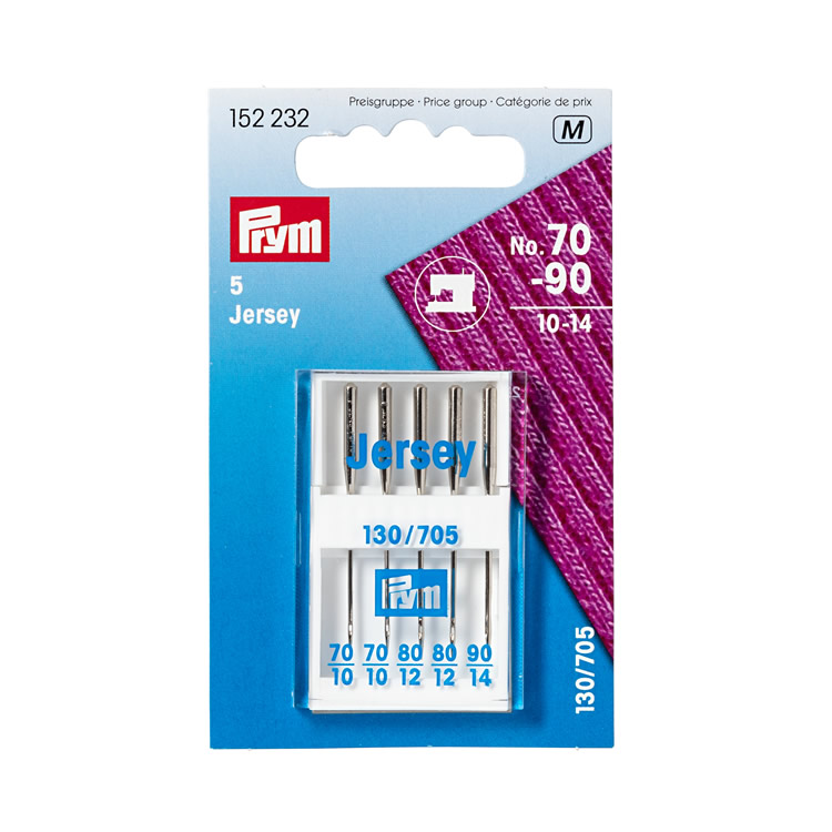 Prym Jersey Sewing Machine Needles, 130/705, 70-90, assorted