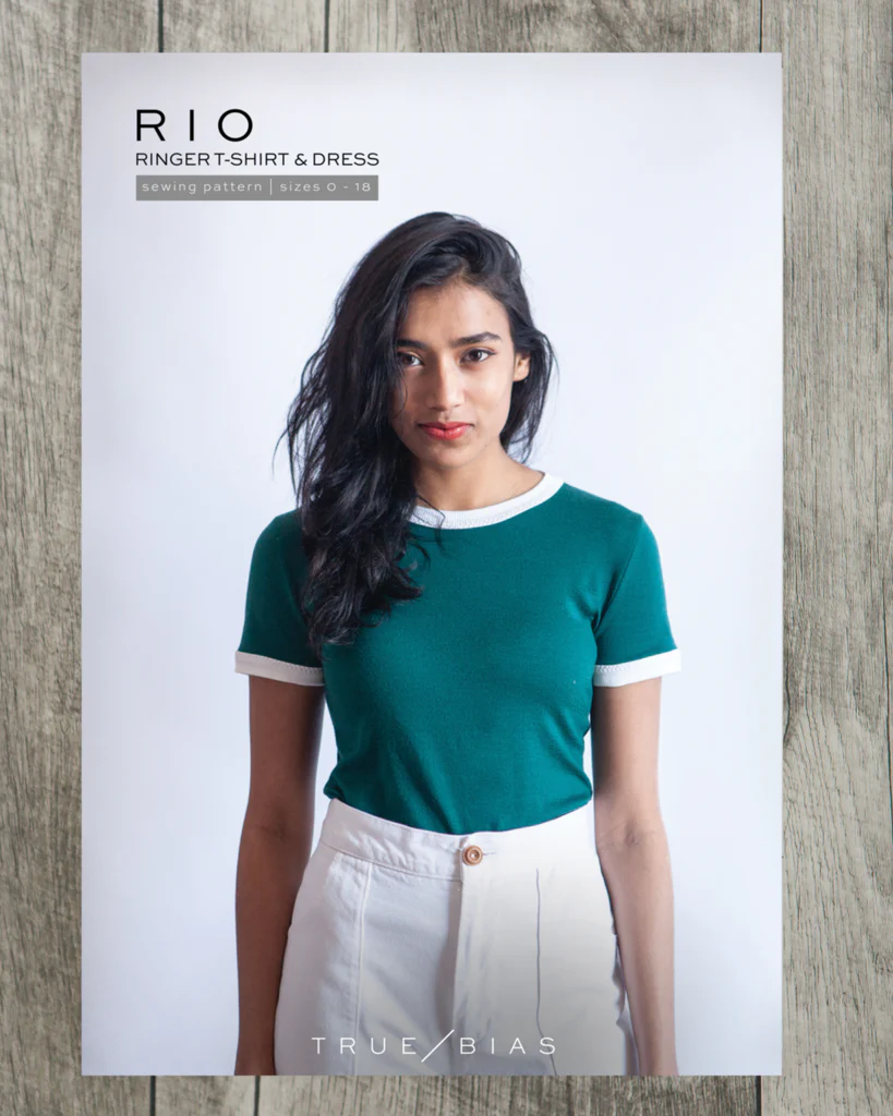 True Bias Rio Ringer T-Shirt and Dress - Printed Pattern