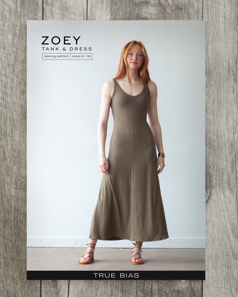True Bias Zoey Tank and Dress - Printed Pattern