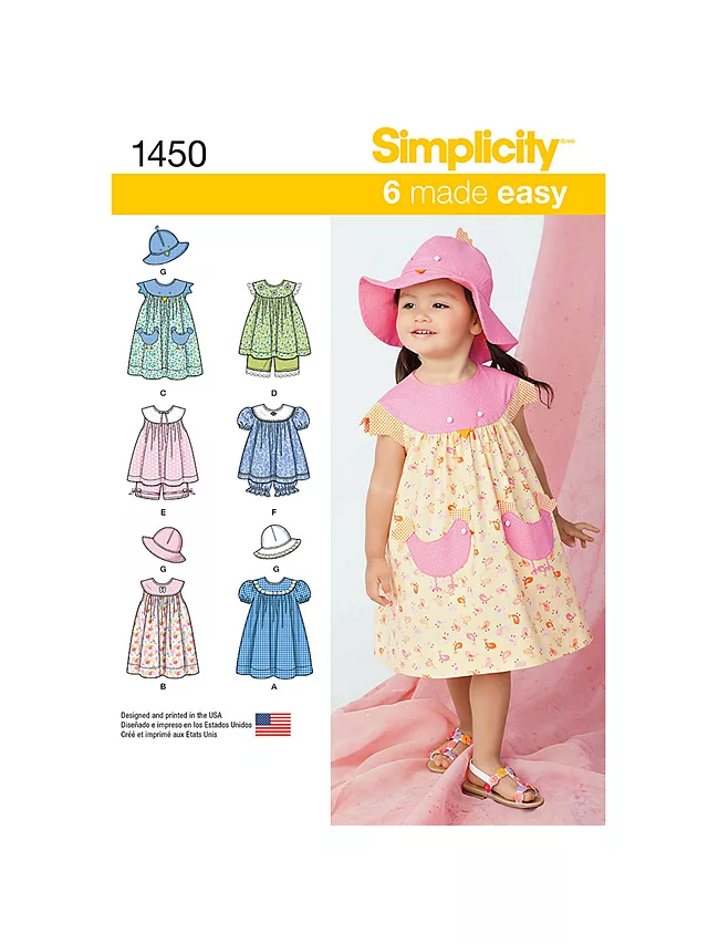 Simplicity Sewing Pattern 1450 A