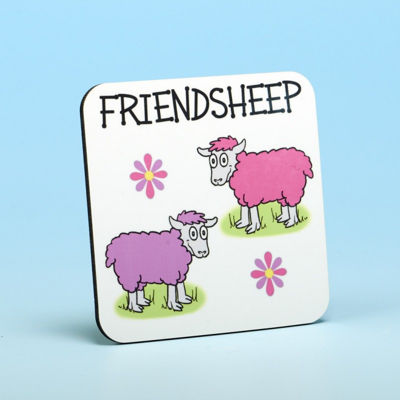 Vanessa Bee Designs Friendsheep Coaster