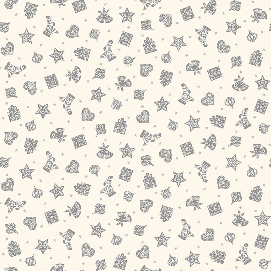 Christmas Scandi Scatter Grey