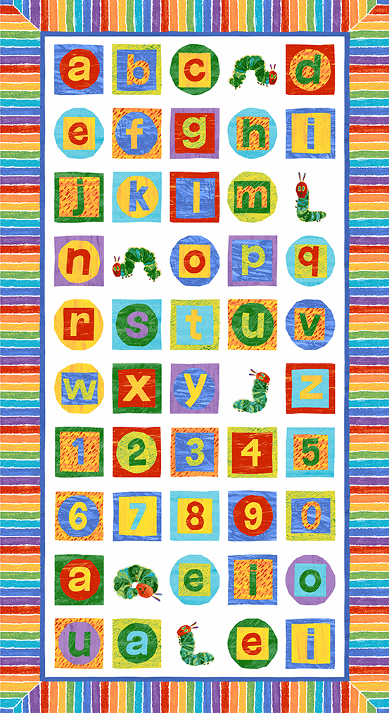 The Very Hungry Caterpillar - Alphabet Panel White