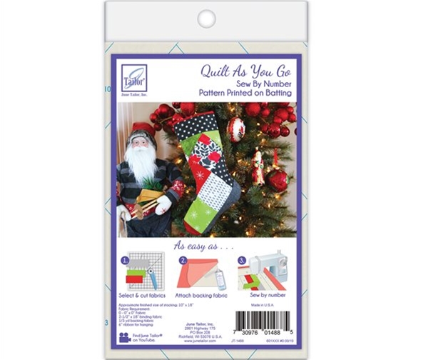 Quilt As You Go Christmas Stocking